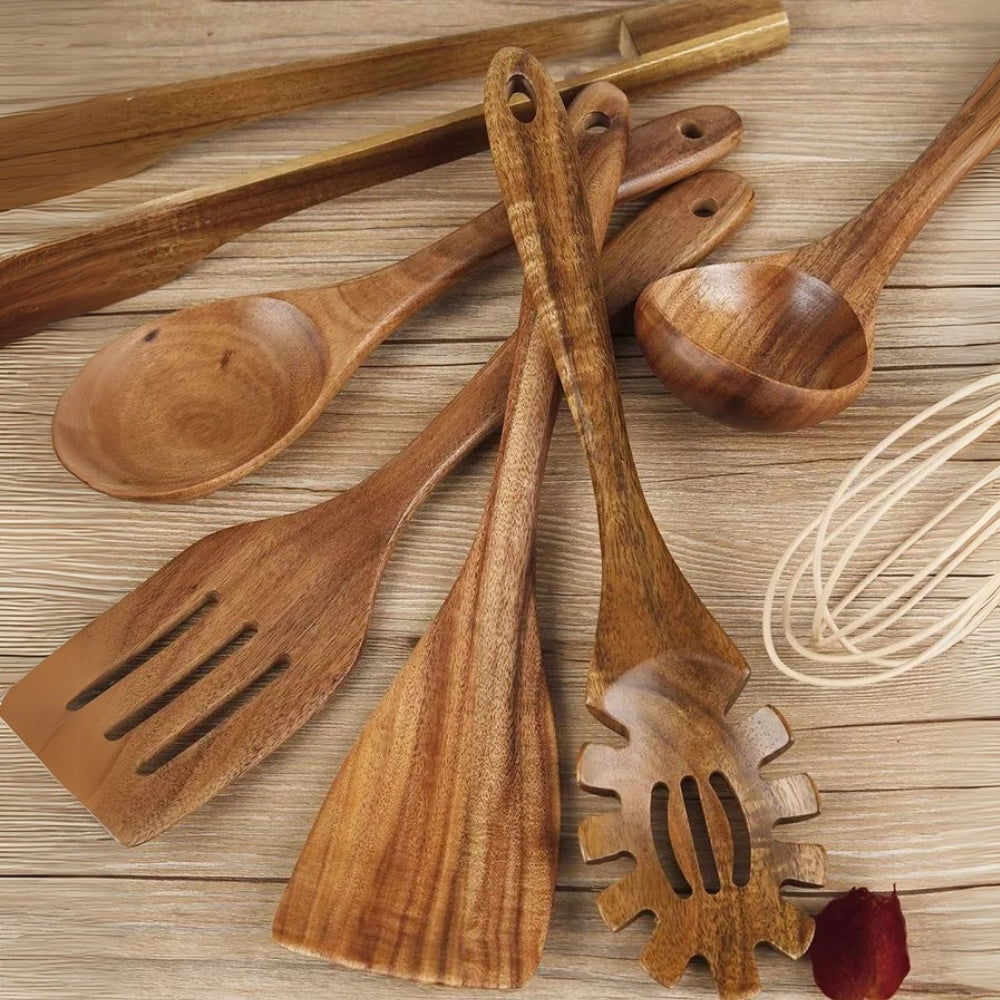 Wooden Cooking Utensils | 7 Sets