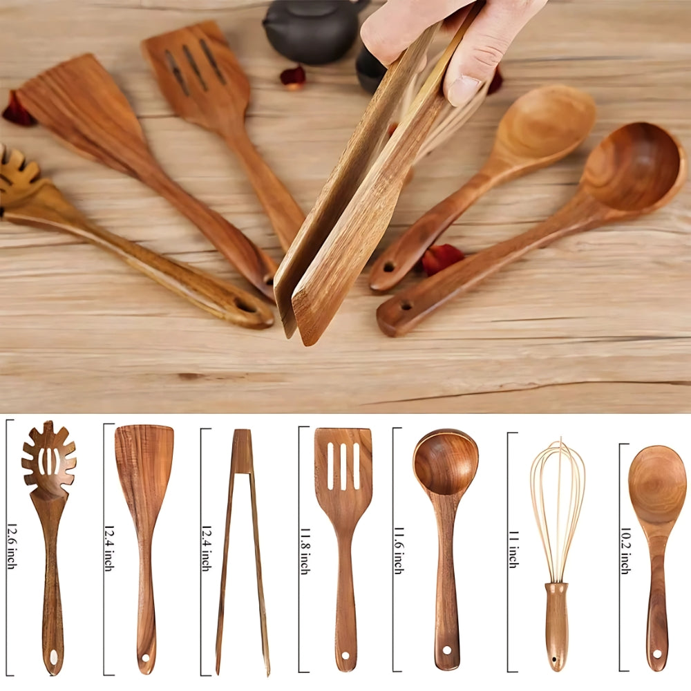 Wooden Cooking Utensils | 7 Sets