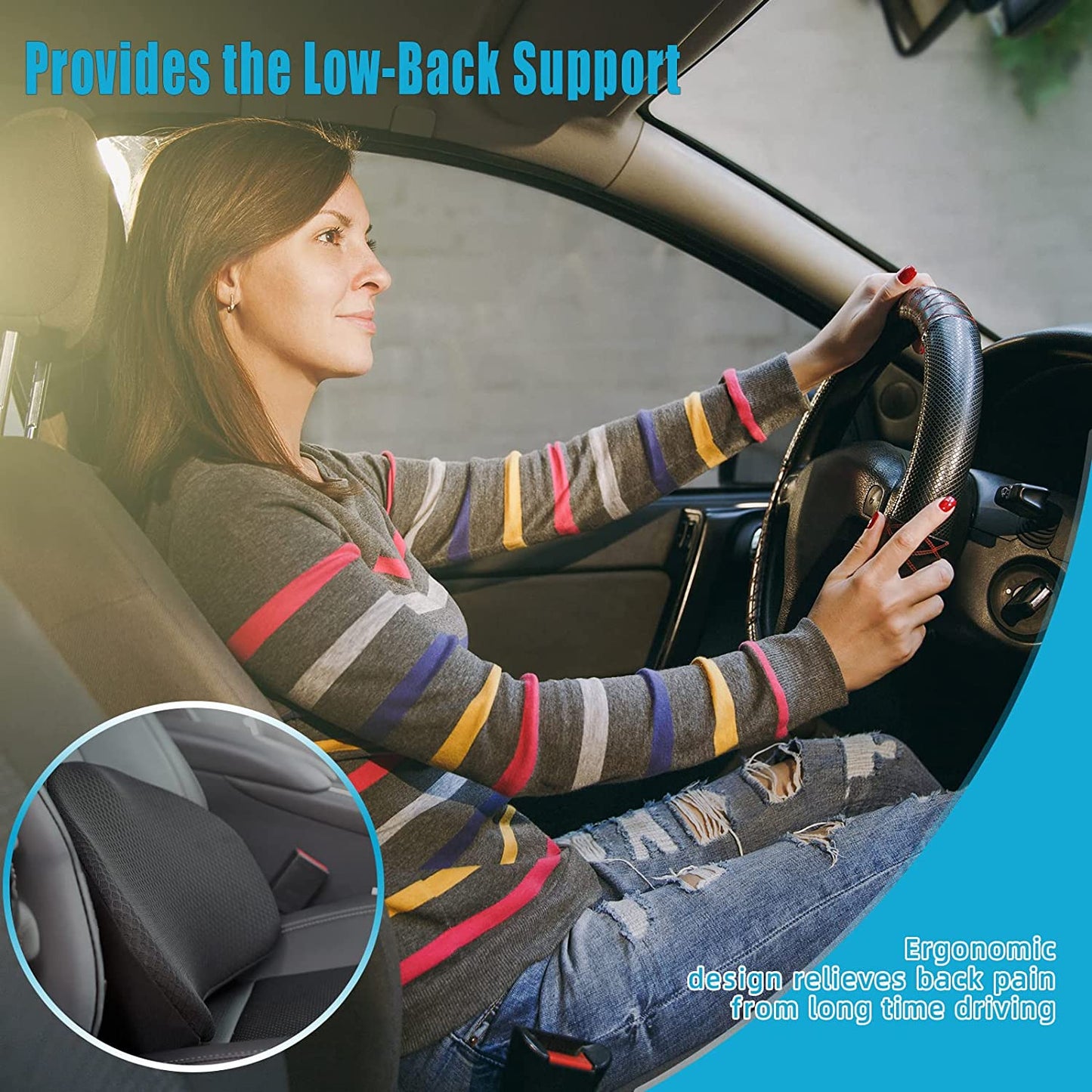 Car Seat Cushion for Height Short Driver Booster for Adults Shorter –  FitLovo